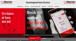 Desktop Screenshot of dronninglund-autoservice.dk